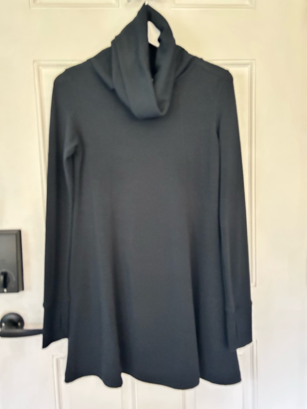 CAbi Black Cowl-Neck Tunic Sweater